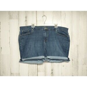 Signature Levi Strauss & Co. Womens Mid-Rise Denim Shorts SZ 22